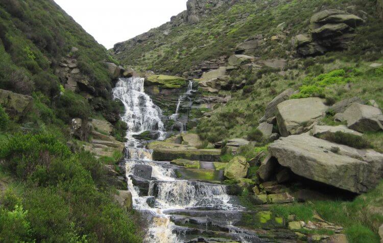 Dovestone - Waterfall near Greenfield Reservoir Waterfall near Greenfield Reservoir