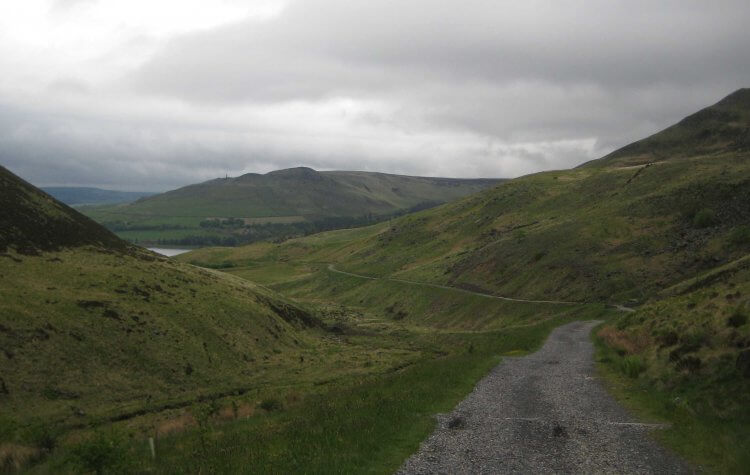 Dovestone - Track alongside Chew Brook Track alongside Chew Brook